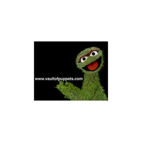 Handcrafted Replica of Oscar the Grouch Puppet from the Muppet Show