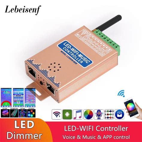 LC2000B WiFi SPI Music Spectrum RGB Magic Color Screen Controller 2048