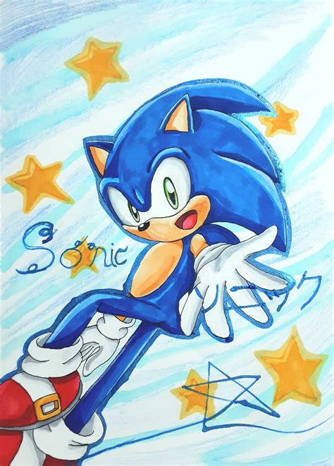 Happy Sonic! by AngieS-Hedgefox on DeviantArt