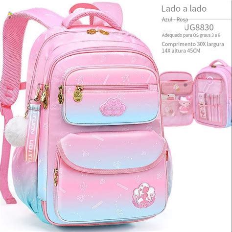 Mochila Para Ir Pra Escola - Mochila Ultra Leve Para Meninas Da Escola Gradiente | Shopee Brasil