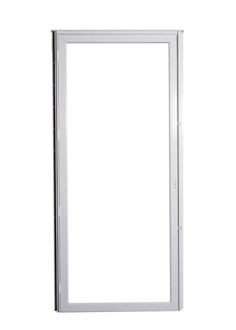 Steel Combination Door With Geneva Brass Window & Full View Storm Door