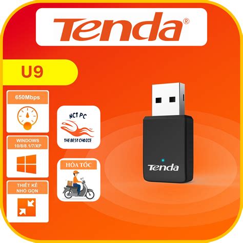 Tenda USB Wifi U9 ความเร ็ วการเชื ่ อมต ่ อ AC มาตรฐาน 650Mbps - 12 ...