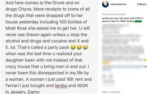 Rob Kardashian Slams Blac Chyna Exposes Naked Photos