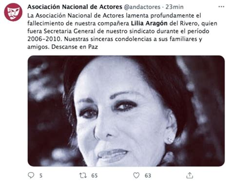 Última Hora Fallece La Actriz Lilia Aragón A Los 82 Años El Mañana