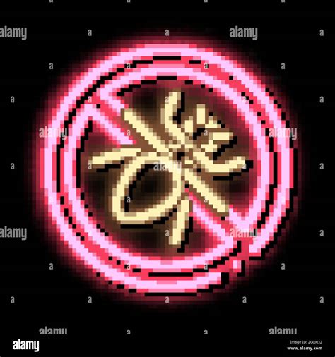 Crossed Mosquito Neon Glow Icon Illustration Stock Vector Image And Art