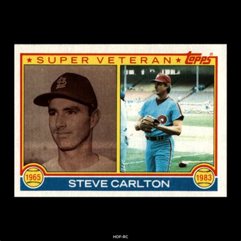 1983 Topps Steve Carlton HOF Super Veteran 71 Near Mint NM EBay