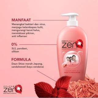 Jual Zen Bw Sabun Cair Ml Shiso Sandalwood Japanese Red Shiso