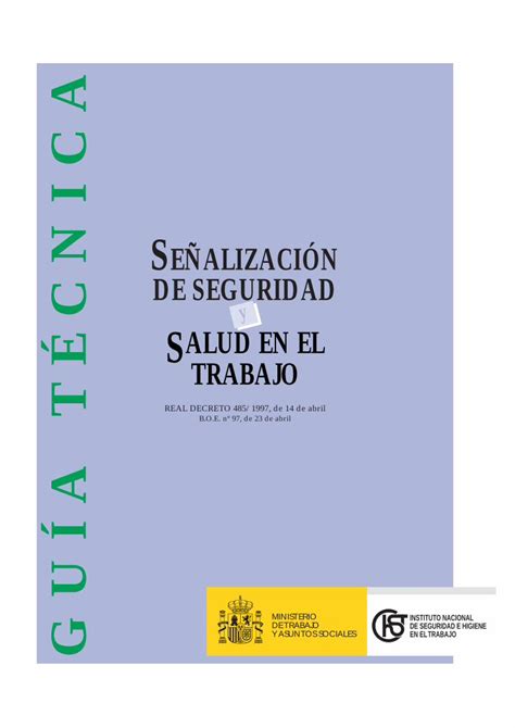 PDF Se Alizaci N De Seguridad Prevencionlaboral Org TECNICAS INSHT