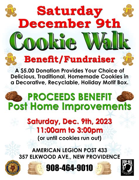 Renna Media American Legion Cookie Walk Fundraiser Dec 9