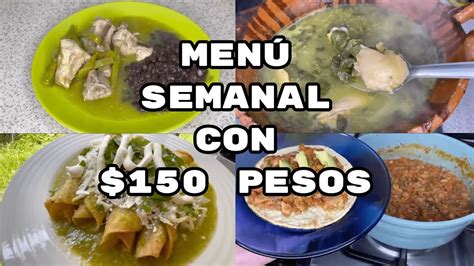 Men Semanal Con Pesos Fabi Cea Youtube