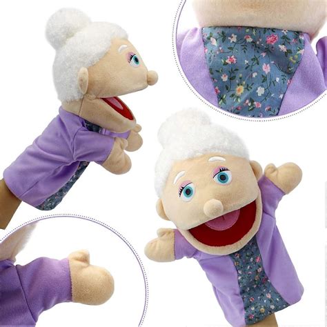 Family Hand Puppets,Puppets for Kids Role Paly Family Members 13.4 INCH