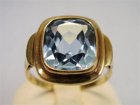 Kt Yellow Gold Ring Ct Spinel Catawiki