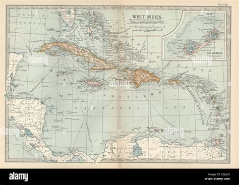 British west indies map hi-res stock photography and images - Alamy