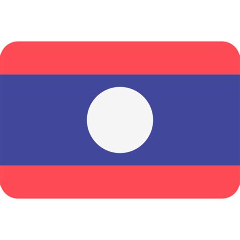 Laos Flags Rounded rectangle icon