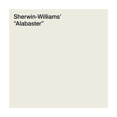 Sherwin Williams Alabaster Alabaster White Paint Stain Paint Colors