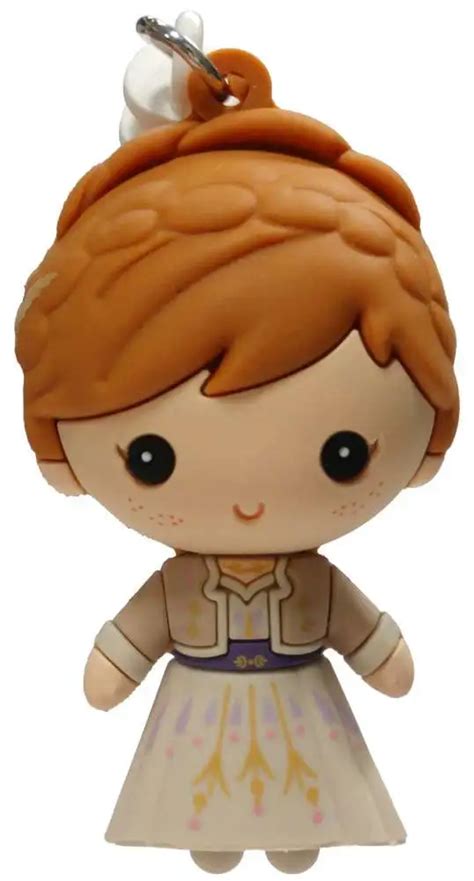 Disney D Figural Foam Bag Clip Frozen Anna Mystery Minifigure Tan