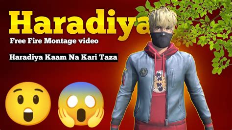 Haradiya Kaam Na Kari Taza Beat Sync Montage Free Fire 😱😲 Beat Sync