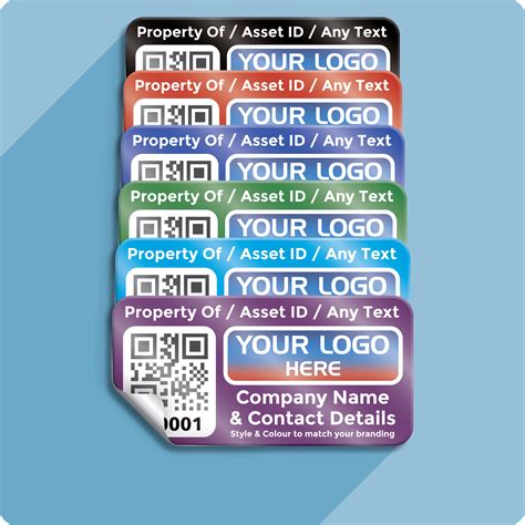 Qr Asset Labels Standard Design 3 Staymarked