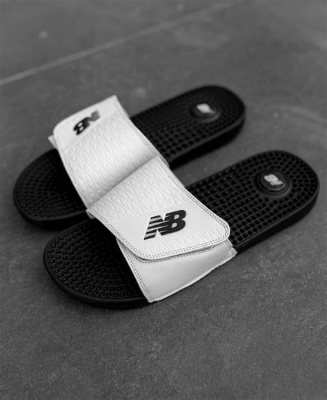 Купить Тапки New Balance Black White,Летние тапки,Украина 2021