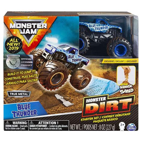 Monster Jam Monster Dirt Blue Thunder Starter Set Box Style May Vary ...