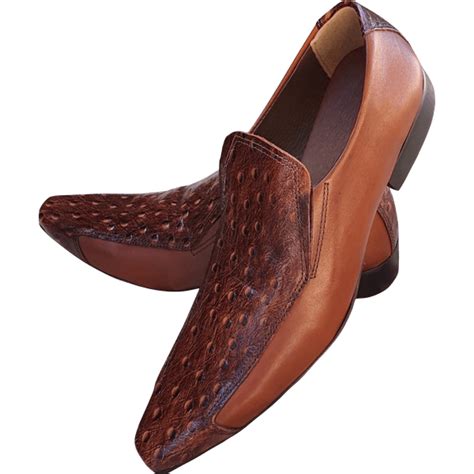 Sapato Masculino Em Couro Italian Collection Brown Hive Marrom