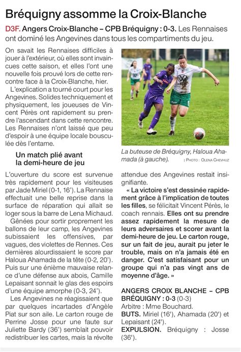 Cercle Paul Bert Foot Br Quignyd F Victoire Angers Cercle