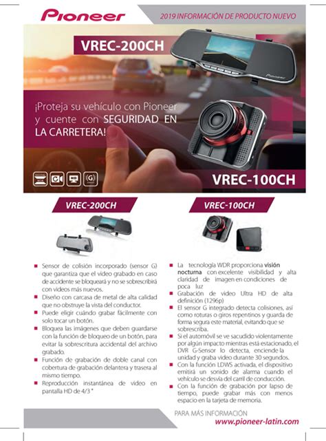VREC-200CH / 100CH – Pioneer Latin