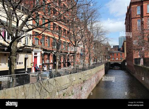 MANCHESTER UK APRIL 22 2013 People Visit Famous Gay Village In Manchester UK Gay Village