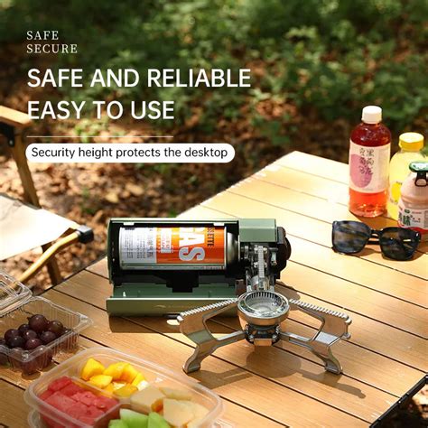 Портативная плита для кемпинга, складная прохладная и компактная ...