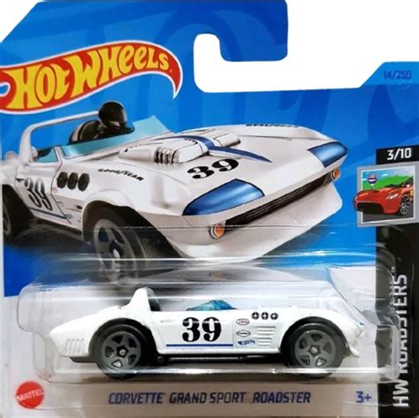 Hot Wheels Corvette Grand Sport Roadster Sportwagen 7 Cm Wit Bol