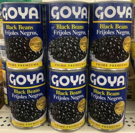 Cans Goya Black Beans Oz Can Frijoles Negros Refried Rice Soup