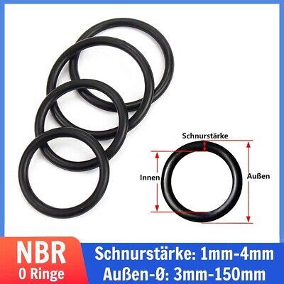 ORinge 3 150 mm Schnurstärke 1mm 4mm NBR 70 Dichtung Dichtring O Ring