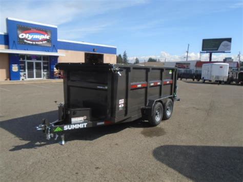 2024 Summit Cascade 6x12 10K Dump Trailer With High Sides Tarp