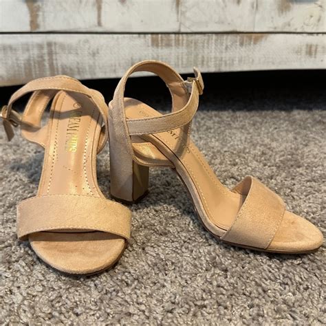 Dream Pairs Shoes Nude Suede Block Heels Poshmark