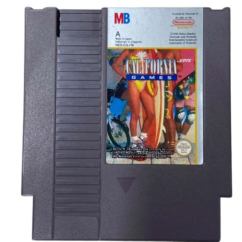 Reduced Retro Nintendo Nes ‘california Games Game Cartridge S