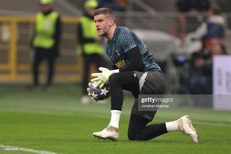 Fraser Forster Of Tottenham During The Warm Up Prior To The Uefa