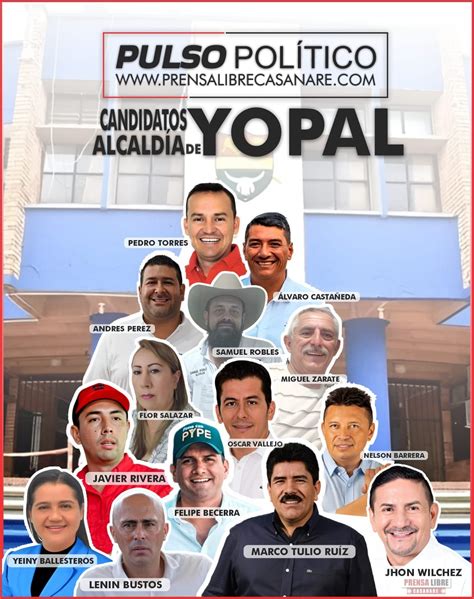 Estos Son Los Candidatos A Las Alcaldías Y Gobernación De Casanare