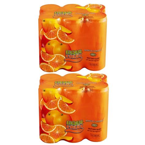 Liqui Fruit Mango And Orange Juice Cans 330ml Pack Of 12 Shop Today