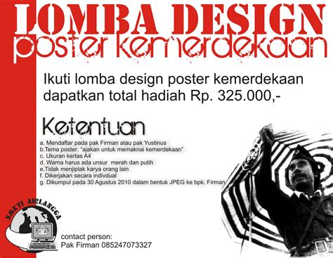 Smk Ti Airlangga Samarinda Lomba Design Poster Kemerdekaan