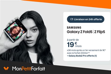 Samsung Galaxy Z Flip5 il est à 19 mois avec Bouygues