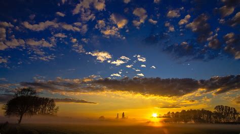 Papel de parede luz solar panorama Pôr do sol mar natureza céu