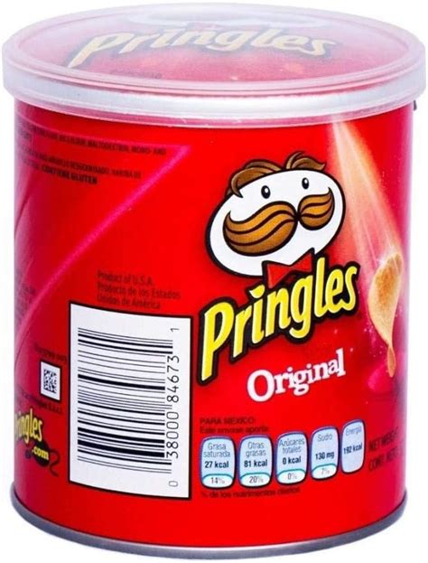 Papas Original Pringles Paquete De 12 Vasitos Con 37 Gr Mx