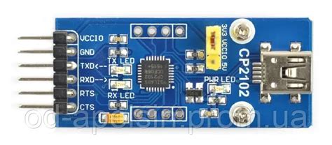 Купить Конвертер USB-UART CP2102 - разъем miniUSB - Waveshare 8085 ...