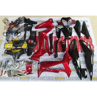 Jual Full Set Cover Body Halus Dan Kasar Motor Supra X 125 Batman 2008