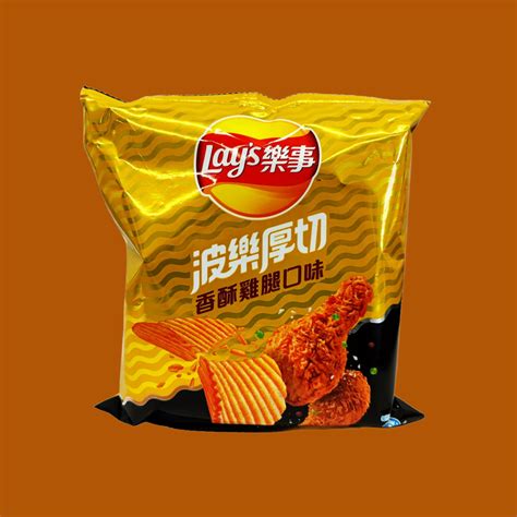 Lays Chips Crispy Fried Chicken Flavor 34g Taiwan Milked And Cookies