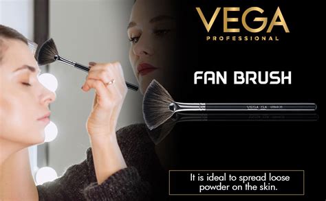 Vega Professional Fan Brush Vppmb Soft Bristles Easy Application