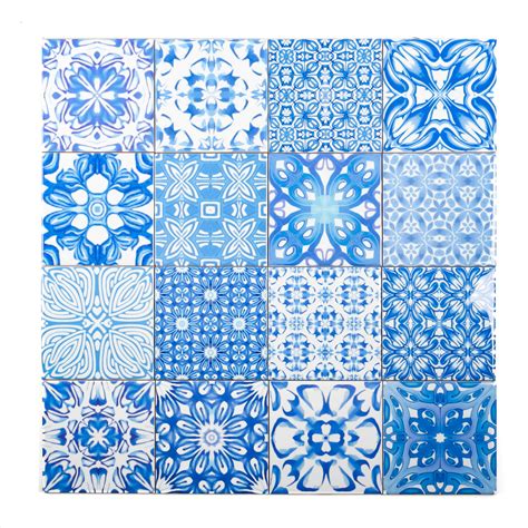 Mix and Match Ceramic tiles - Sky Blue Mix – DoodlePippin