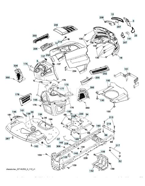 Husqvarna Yth K Chassis Frame Ghs