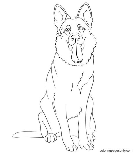 39 German Shepherd Coloring Pages - ColoringPagesOnly.com