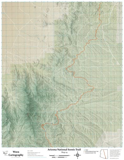 Arizona Trail - Map 29 by Wren Cartography | Avenza Maps